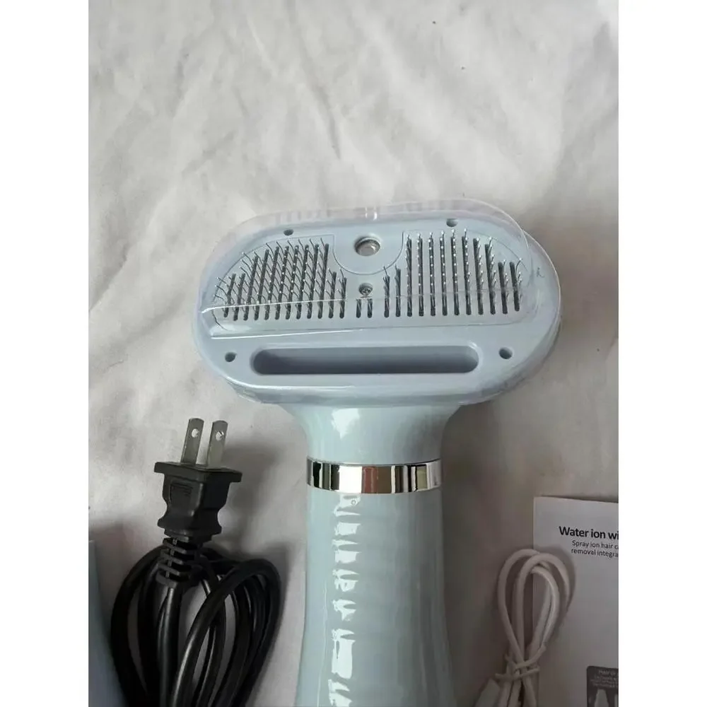4-in-1 Pet Grooming Dryer Brush Water Ion Dog Cat Hair Dryer Comb Kit